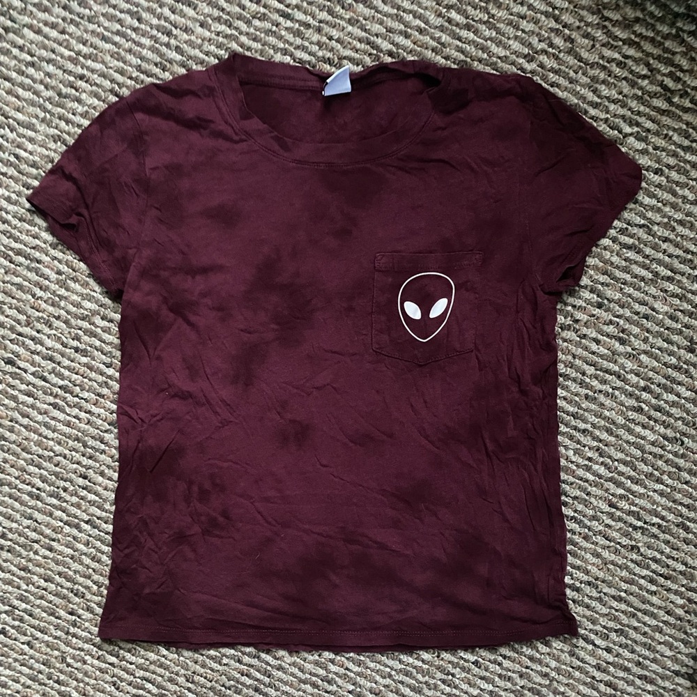 Maroon Alien Shirt